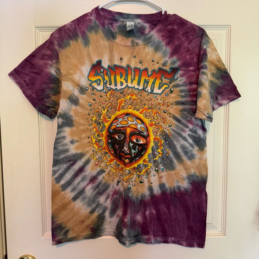 Sublime T-Shirt Women’s Size Small Graphic Tee M&O Gold Tie Die Cotton Casual